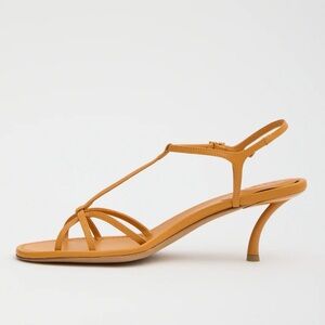 Tibi Tan Strappy Heels
